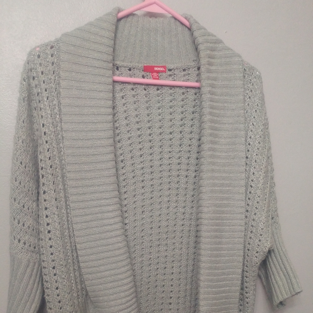 3/4 Sleeve Gray Sweater